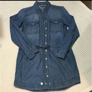 ギャップ(GAP)のGAP デニムシャツ デニムワンピース シャツ チュニック デニム(シャツ/ブラウス(長袖/七分))