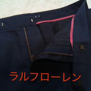 ラルフローレン(Ralph Lauren)の美品　ラルフローレン　ネイビースカート(ひざ丈スカート)