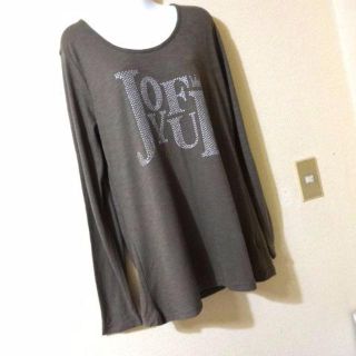 attrait♡ラメー英字ゆったりオーバーサイズT長袖シャツ(Tシャツ(長袖/七分))