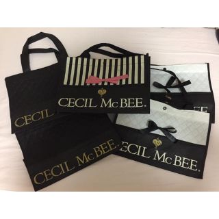 セシルマクビー(CECIL McBEE)のCECIL Mc BEE 布製ショップバック 5点セット(ショップ袋)