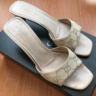 グッチ(Gucci)のGUCCI モノグラム ミュール サイズ36(ミュール)