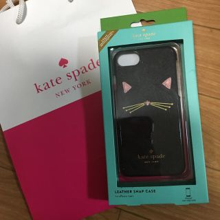 ケイトスペードニューヨーク(kate spade new york)のkatespade★iPhoneケース猫(iPhoneケース)