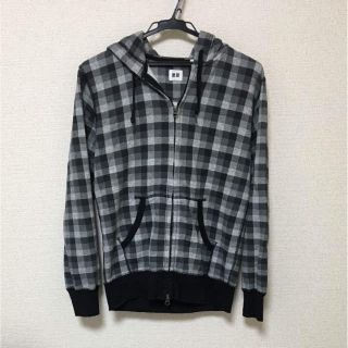 ユニクロ(UNIQLO)のチェックパーカー(パーカー)