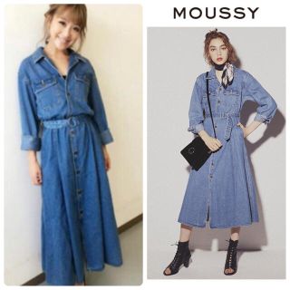 マウジー(moussy)の16A/W♡MOUSSY long denimワンピース♡ロングデニムワンピース(ロングワンピース/マキシワンピース)