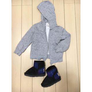 エイチアンドエム(H&M)のH&Mパーカーとハリスツィードブーツセット(ジャケット/上着)