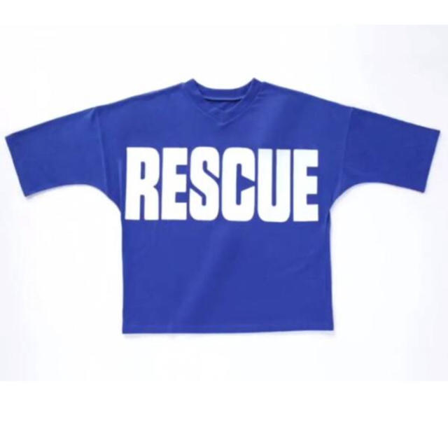 米津玄師 RESCUE Tシャツ 新品 男女兼用 ビッグT フリーサイズ ブルー