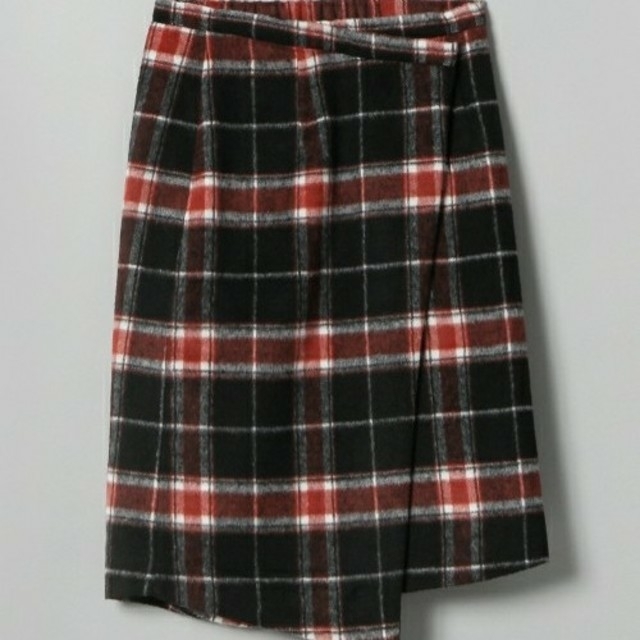 JEANASIS(ジーナシス)の【新品】JEANASiS シャギーラップスカート レディースのスカート(ひざ丈スカート)の商品写真