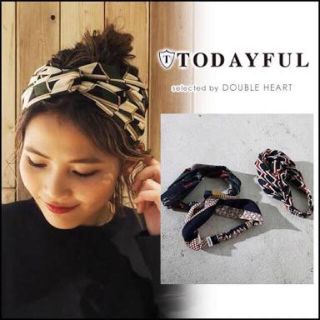 トゥデイフル(TODAYFUL)のTODAYFUL ヘアターバン(ヘアバンド)