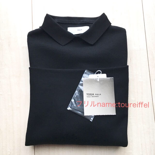 美品 TOGA トップス黒 ストライプシャツ レディース トップス