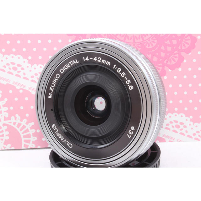 OLYMPUS(オリンパス)の✨小さくて軽い✨大人気レンズ✨オリンパス M.ZUIKO 14-42mm EZ スマホ/家電/カメラのカメラ(レンズ(ズーム))の商品写真