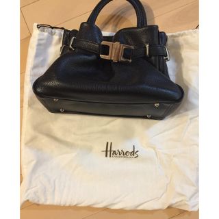 ハロッズ(Harrods)のハロッズ Harrods ハンドバッグ黒(ハンドバッグ)