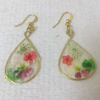 訳あり☆バーベナアレンジピアス(ピアス)