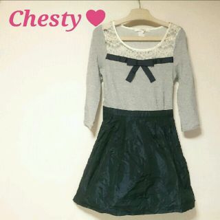 チェスティ(Chesty)の♥Chesty♥異素材コンビワンピ♥(ミニワンピース)