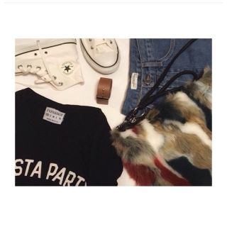 ザラ(ZARA)のファー クラッチバッグ(ショルダーバッグ)