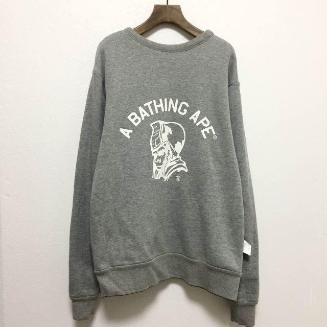【A BATHING APE】4面リバーシブル クルーネックスウェット L 美品