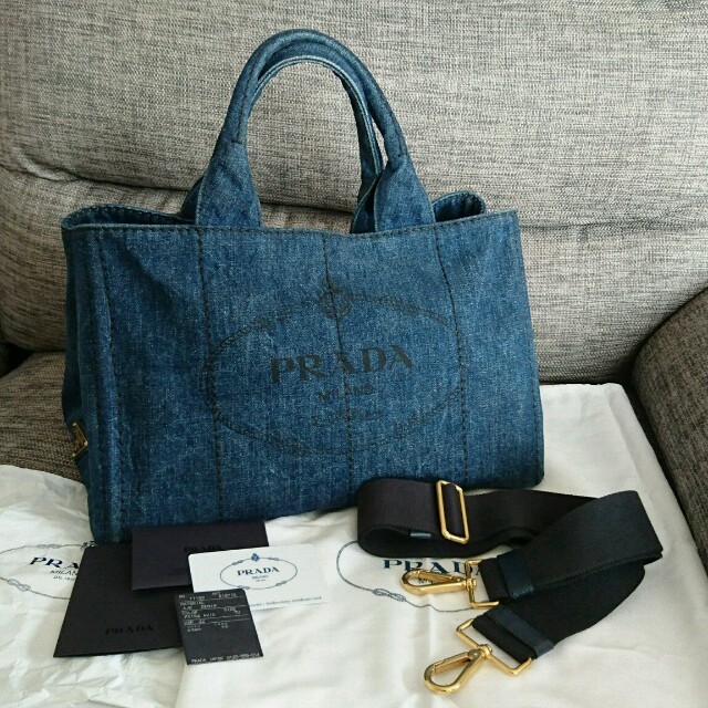 PRADA カナパ M 2way トートバッグレディース