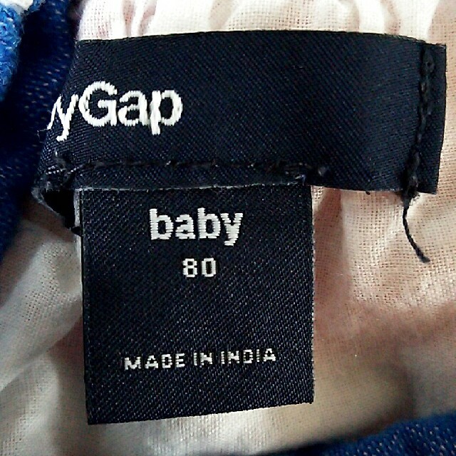 babyGAP(ベビーギャップ)のbabyGAP ボーダーワンピース 80女の子 キッズ/ベビー/マタニティのベビー服(~85cm)(ワンピース)の商品写真