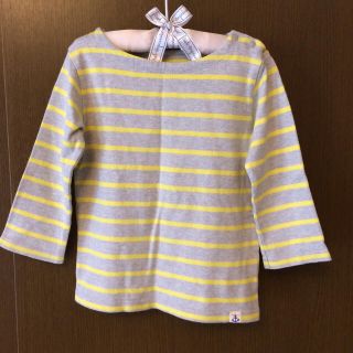 ユニクロ(UNIQLO)の【さっきー様】ユニクロ☆90cm 長袖 ボーダー ボートネック(Tシャツ/カットソー)