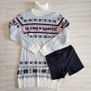 デュラス(DURAS)の新品🎵　デュラス×le coq sportif　ゴルフウェア☆ニットワンピ(ウエア)