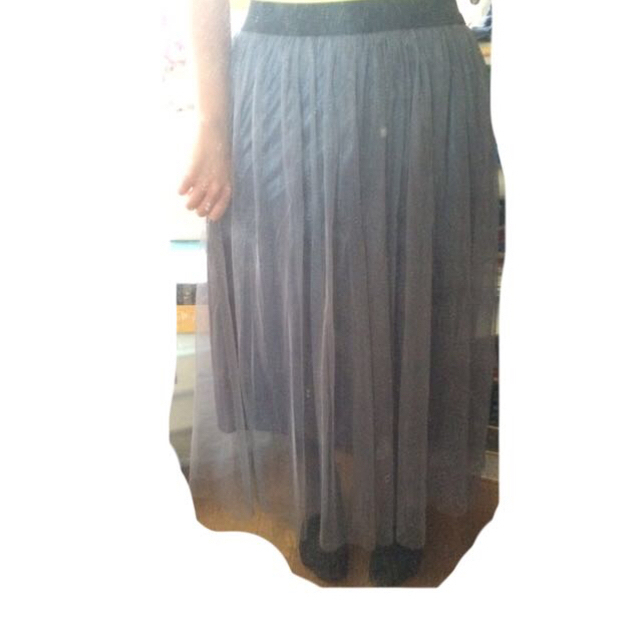 シフォングレースカート レディースのスカート(ロングスカート)の商品写真