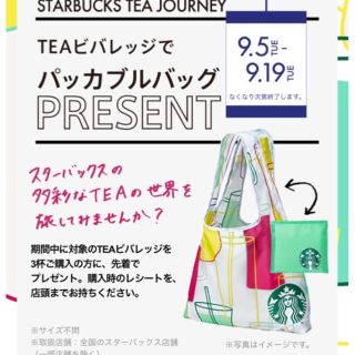 スターバックスコーヒー(Starbucks Coffee)のスターバックス パッカブルバック エコバッグ(エコバッグ)