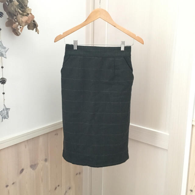 w closet(ダブルクローゼット)のブロックチェックタイトスカート レディースのスカート(ひざ丈スカート)の商品写真
