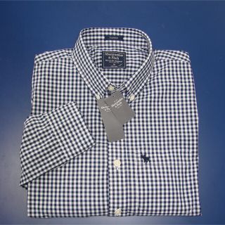 アバクロンビーアンドフィッチ(Abercrombie&Fitch)のタックン様専用【M】大人気のアバクロメンズワンポイントチェック長袖シャツ(シャツ)