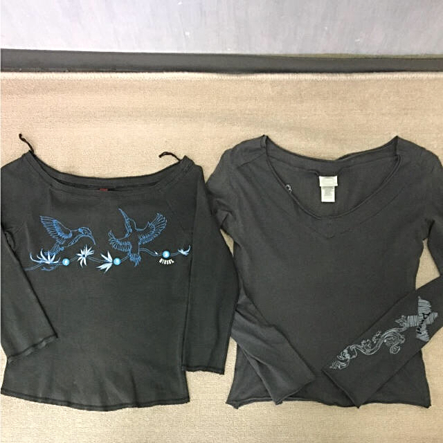DIESEL(ディーゼル)の潮様専用♡ ディーゼル 長袖Tシャツ size M.L 2枚セット レディースのトップス(Tシャツ(長袖/七分))の商品写真