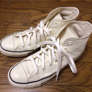 コンバース(CONVERSE)のコンバース○ハイカット ホワイト(スニーカー)