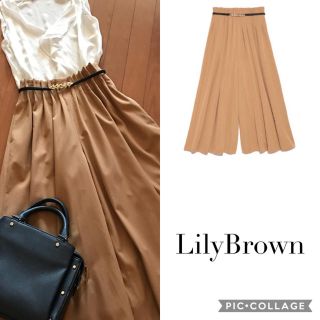 リリーブラウン(Lily Brown)の【石原さとみ愛用】リリーブラウン ガウチョ ワイドパンツ(カジュアルパンツ)