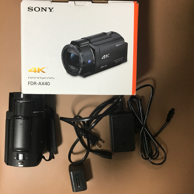 SONY(ソニー)のSONY 4K Handycam FDR-AX40 スマホ/家電/カメラのカメラ(ビデオカメラ)の商品写真