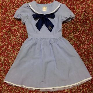 シークレットハニー(Secret Honey)の【Secret Honey】制服風セーラーワンピース(ひざ丈ワンピース)