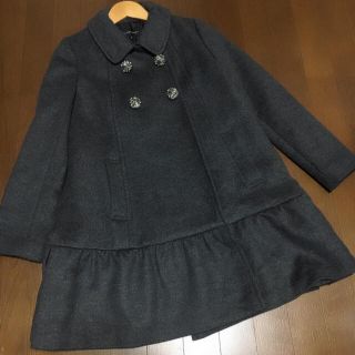 ジルスチュアート(JILLSTUART)の美品 蛯原友里さん着用❤️ JILLSTUART ビジューボタンペプラムコート(ロングコート)