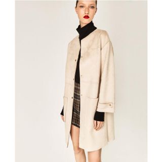 ザラ(ZARA)のZARA フェイクスエードコード(ロングコート)