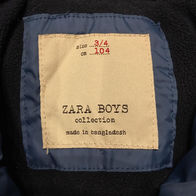 ZARA KIDS(ザラキッズ)のZARA アウター104cm キッズ/ベビー/マタニティのキッズ服男の子用(90cm~)(コート)の商品写真