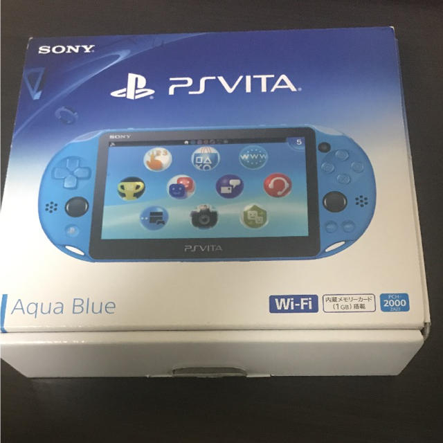 PlayStation Vita - PSVita本体 アクアブルー 箱ありの通販 by クレア ...