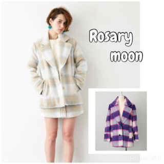 ロザリームーン(Rosary moon)のRosary moon シャギーチェックコート(その他)