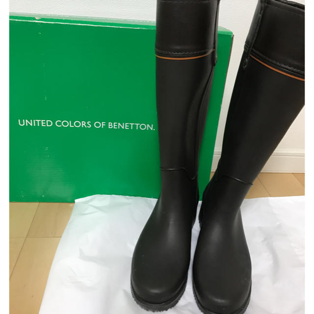 BENETTON(ベネトン)のBENETTON✩レインブーツ大きいサイズ25cm レディースの靴/シューズ(レインブーツ/長靴)の商品写真