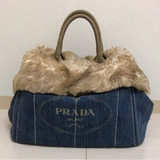 PRADA - プラダ PRADA カナパ ファーバッグの通販 by kaaaana's shop ...