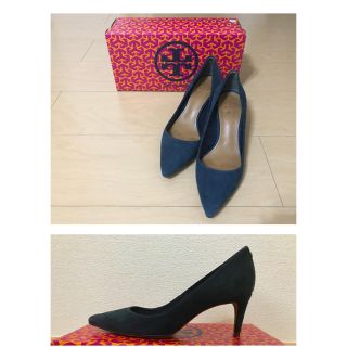 トリーバーチ(Tory Burch)のスエードパンプス（箱付）(ハイヒール/パンプス)