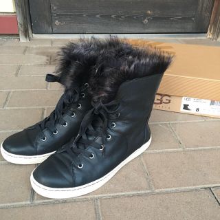 UGG - ファー付きハイカットスニーカーブーツ 未使用 UGGの通販 by ...