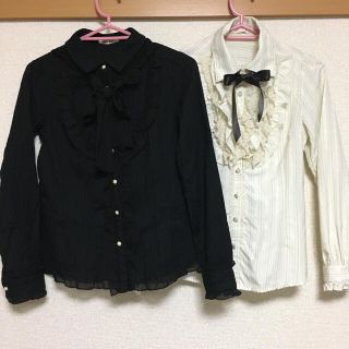 アクシーズファム(axes femme)のaxes femme＊ブラウス2枚セット(シャツ/ブラウス(長袖/七分))