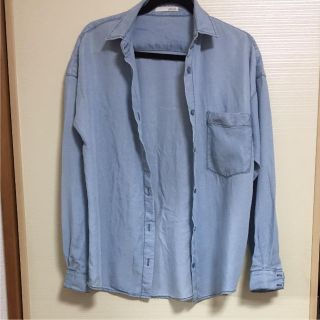 マウジー(moussy)の値下げ！美品！マウジー ビッグシルエット ダンガリーシャツ(シャツ/ブラウス(長袖/七分))