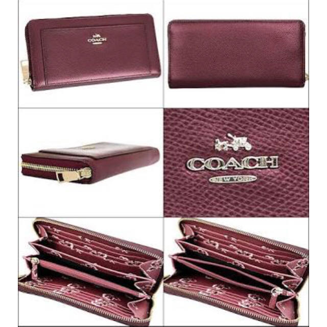 新品 COACH 長財布 ワインレッド！！ファッション小物