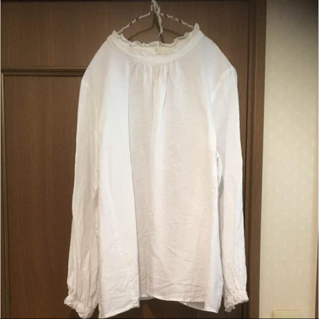 nest Robe(ネストローブ)のスタンドフリルブラウス nest robe ネストローブ レディースのトップス(シャツ/ブラウス(長袖/七分))の商品写真