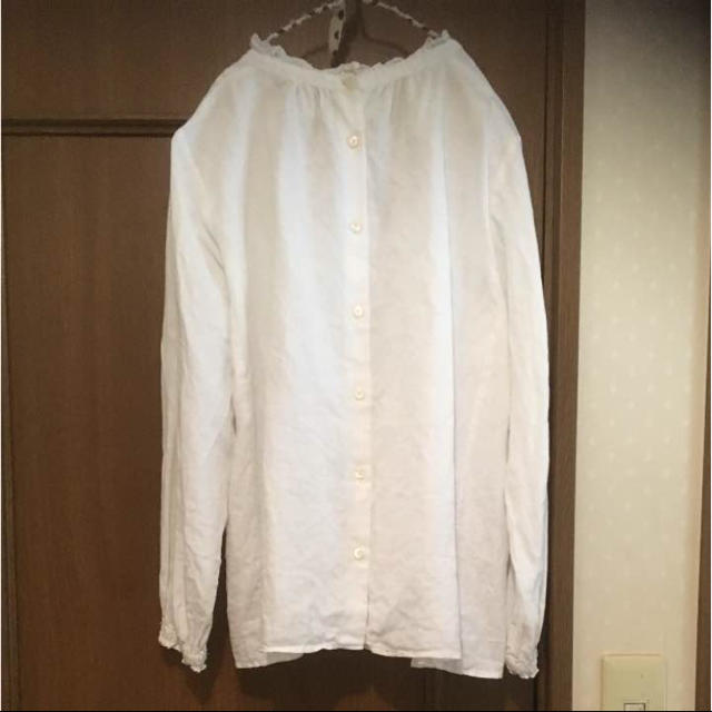 nest Robe(ネストローブ)のスタンドフリルブラウス nest robe ネストローブ レディースのトップス(シャツ/ブラウス(長袖/七分))の商品写真