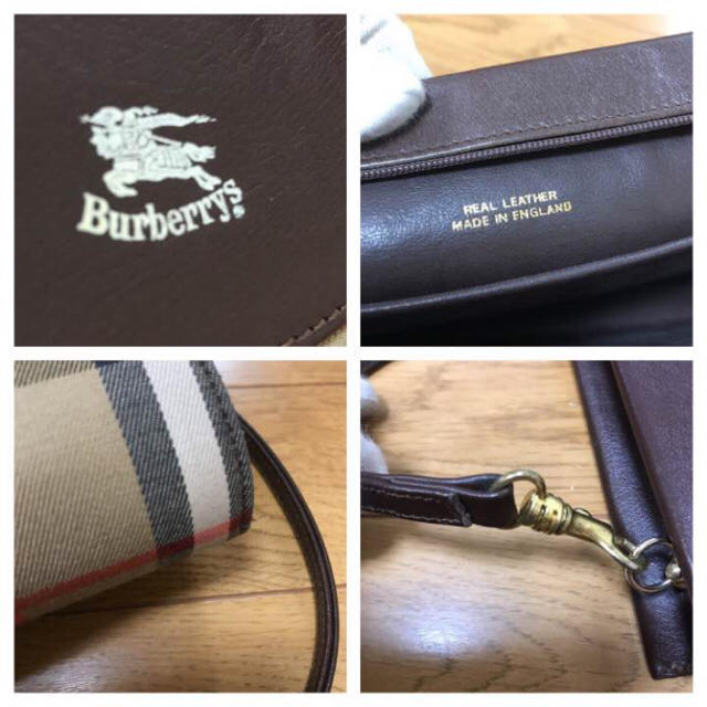 BURBERRY(バーバリー)の【希少】BURBERRY/イングランド製/オールド/ショルダーバッグ/0909 レディースのバッグ(ショルダーバッグ)の商品写真