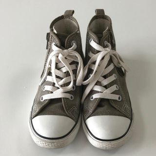 コンバース(CONVERSE)の【 チャイルドオールスター 】ハイカット カーキ 19㎝(スニーカー)