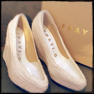 フレイアイディー(FRAY I.D)のFRAY I.D☆ジュートウエッジ☆美品(ハイヒール/パンプス)