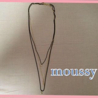 マウジー(moussy)のmoussy3連ネックレス(ネックレス)